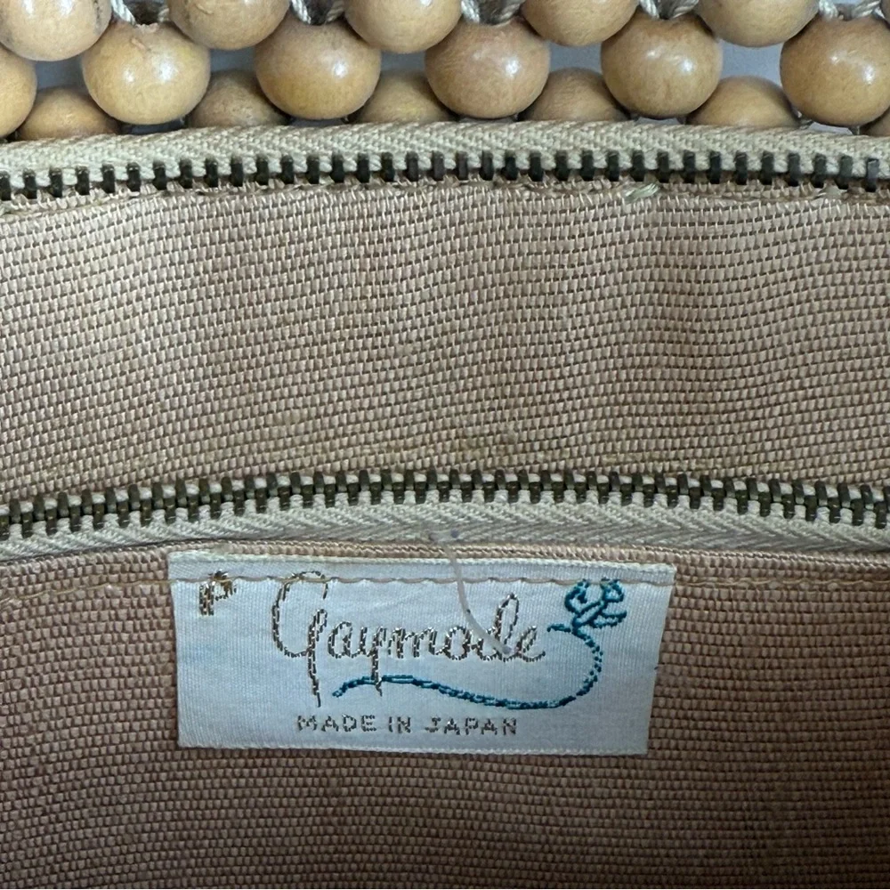 Gaymode vintage wood bead 60s/70s Shoulder Bag